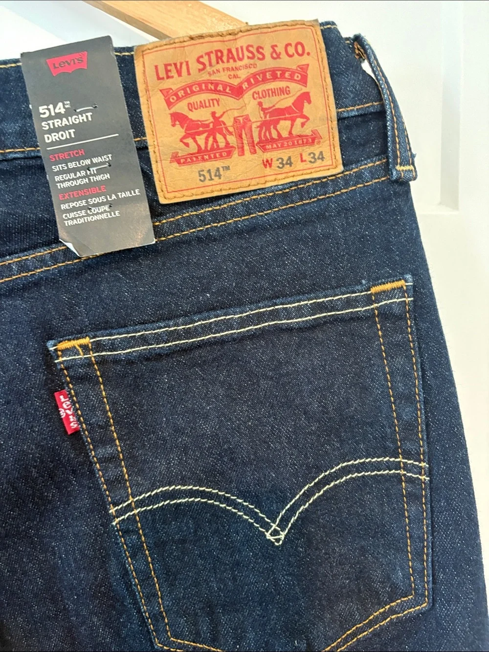 Levi's Men’s Indigo Straight Jeans